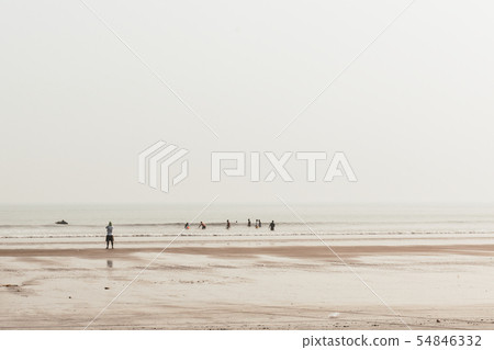 Panoramic view of Ganpatipule Sea Beach, 54846332