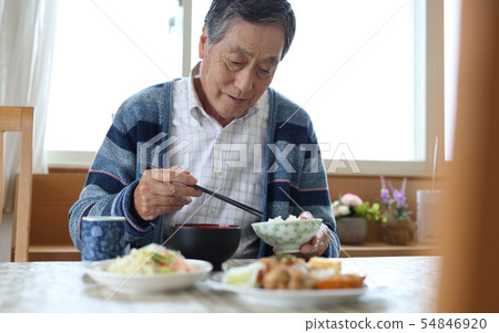 One lonely senior meal image One lonely senior meal image 54846920