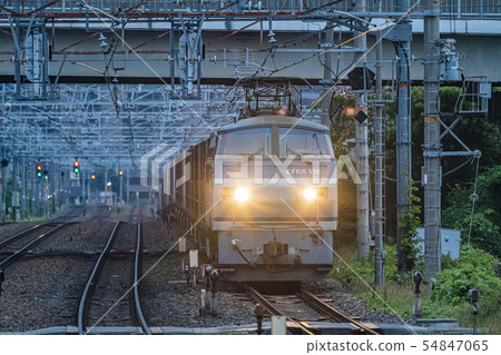 Freight train running image 54847065