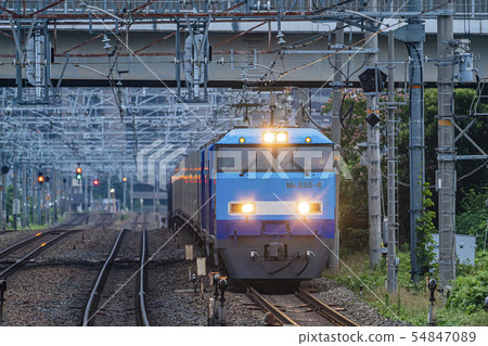 Freight train running image Freight train running image 54847089