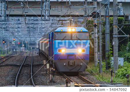 Freight train running image 54847092