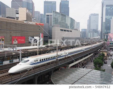 Shinkansen 700 series Yurakucho Station near Tokyo traffic hall Shinkansen 700 series Yurakucho Station near Tokyo traffic hall 54847412