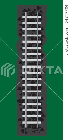 Top View of railway Track Vector Top View of railway Track Vector 54847704