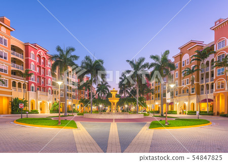 Naples, Florida, USA Town Skyline Naples, Florida, USA Town Skyline 54847825