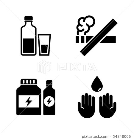 Bad Habits and Hygiene. Simple Related Vector Bad Habits and Hygiene. Simple Related Vector 54848006
