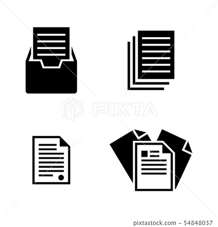 File. Simple Related Vector Icons 54848037