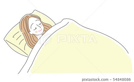 睡覺的婦女睡覺好睡覺 睡覺的婦女睡覺好睡覺 54848086