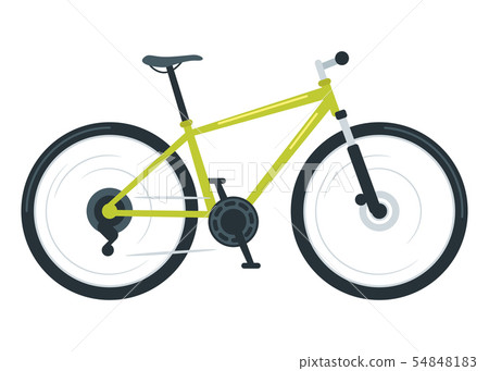 Mountain bike flat vector illustration Mountain bike flat vector illustration 54848183