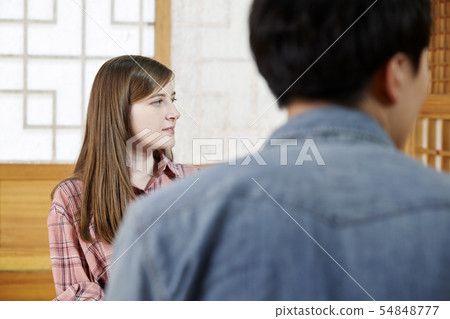 Couple, Tea ceremony, Tea ceremony, Tradition, Culture, Korean culture, Traditional house, Hanok, Seoul Couple, Tea ceremony, Tea ceremony, Tradition, Culture, Korean culture, Traditional house, Hanok, Seoul 54848777