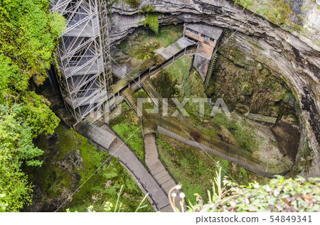 Famous cave Gouffre de Padirac south of France.Lot Famous cave Gouffre de Padirac south of France.Lot 54849341
