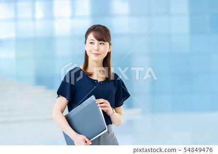 女性員工女商人企業圖像婦女工作計算機 54849476