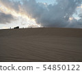 Sunrise on the white sand dunes of Mui Ne 54850122