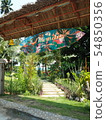 Bar along the beach of a Vietnamese resort 54850356