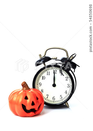 Clock with spider for Halloween celebration 54850698