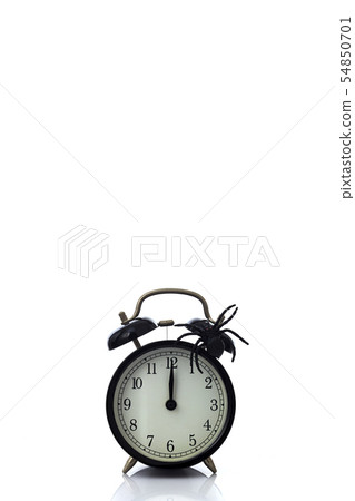 Clock with spider for Halloween celebration 54850701