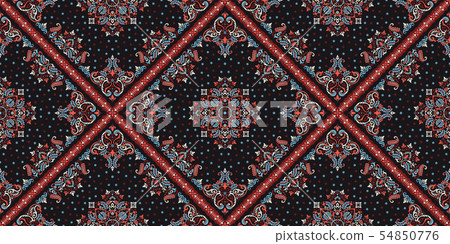 Seamless pattern based on ornament paisley Bandana Print. Vector ornament paisley Bandana Print Seamless pattern based on ornament paisley Bandana Print. Vector ornament paisley Bandana Print 54850776