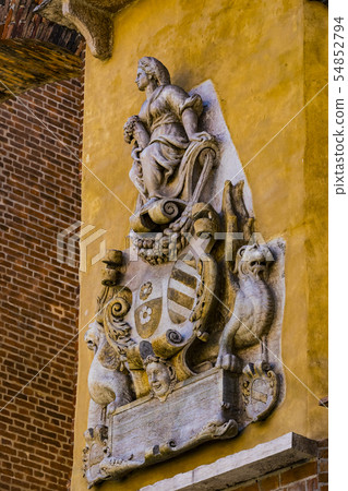 Elements of the city of Verona made in Italy by th 54852794