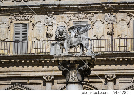 Elements of the city of Verona made in Italy by th 54852801