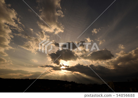 Sunset from Kanazawa City Kotano 54856688