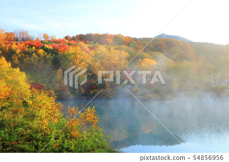 Hakkoda Jigokunuma在秋天的早晨 54856956