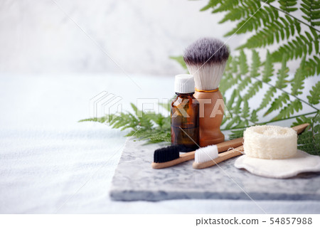 Zero waste natural cosmetics products on marble Zero waste natural cosmetics products on marble 54857988