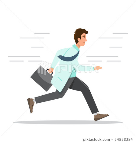Emergency Hospital Concept. doctor running with Emergency Hospital Concept. doctor running with 54858384
