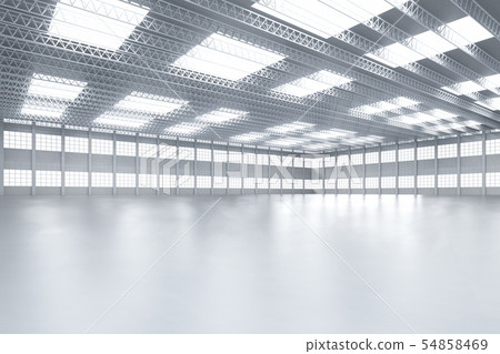 Interior empty factory 54858469