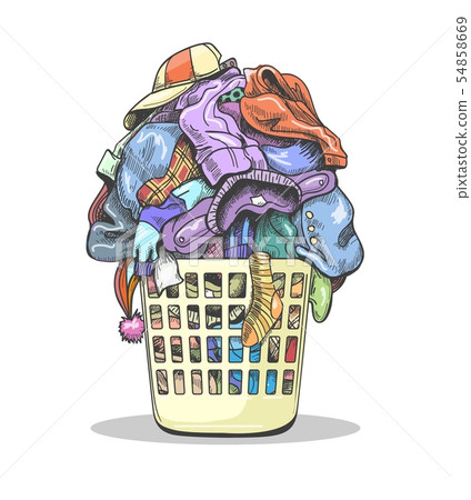 Clothes laundry basket Clothes laundry basket 54858669
