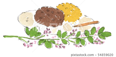 Hagi flowers and ohagi Hagi flowers and ohagi 54859020