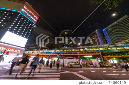 日本的東京都市風景有樂町站等 54860149