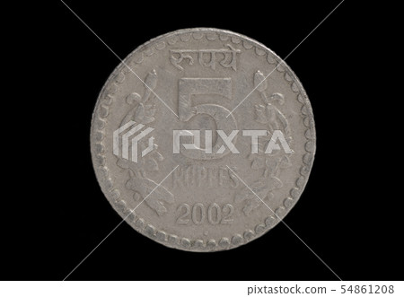 Five Indian Rupee Coin Five Indian Rupee Coin 54861208