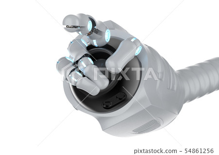 robotic hand finger point robotic hand finger point 54861256