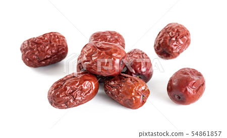 chinese red date isolated on white background chinese red date isolated on white background 54861857