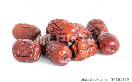 chinese red date isolated on white background 54861859