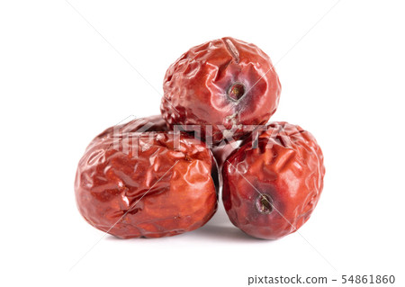 chinese red date isolated on white background chinese red date isolated on white background 54861860