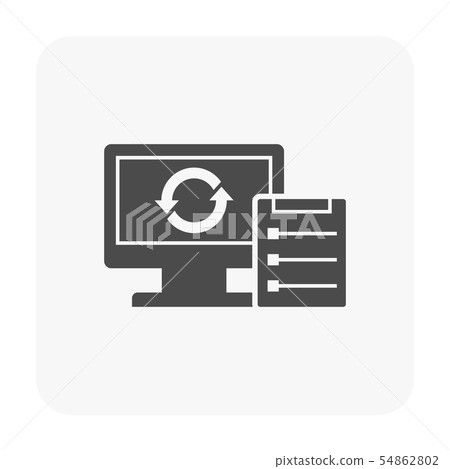 computer testing icon - Stock Illustration [54862802] - PIXTA