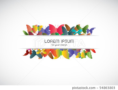 Vector of colorful butterflies banners design. Vector of colorful butterflies banners design. 54863803