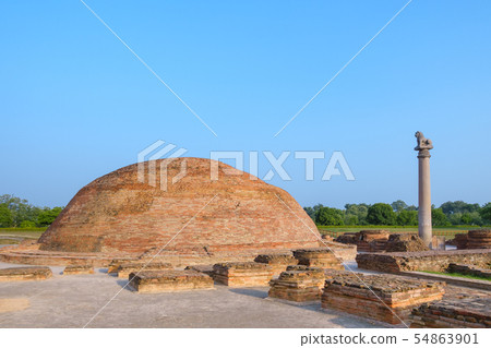 Ananda Stupa and Asokan pillar at Kutagarasala 54863901