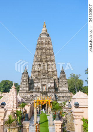 Mahabodhi temple, bodh gaya, India. The site where 54863907