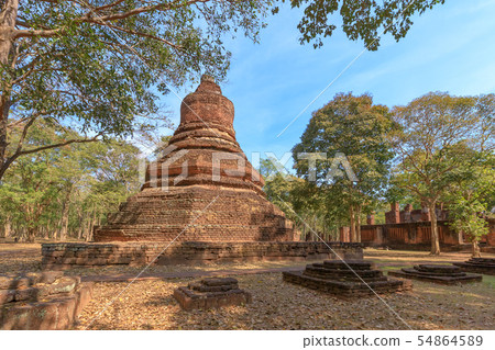 Pagoda at Wat Phra Non (Reclining Buddha) temple Pagoda at Wat Phra Non (Reclining Buddha) temple 54864589