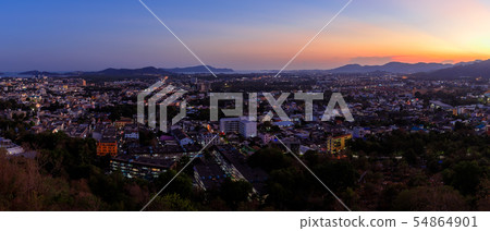 Phuket aerial panorama scenic view from Rang Hill 54864901