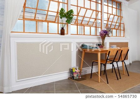 windows, tables, chairs, windows, tables, chairs, 54865730