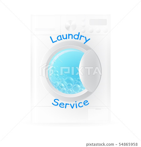 Vector realistic washing-machine Vector realistic washing-machine 54865958