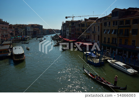 Water supply on the surface of the water. Water supply on the surface of the water. 54866003