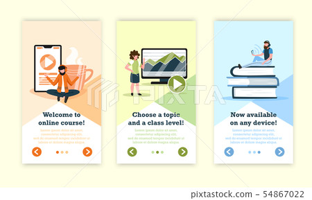 Online Course Vertical Banners 54867022