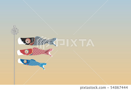 鯉魚飄帶和天空 54867444