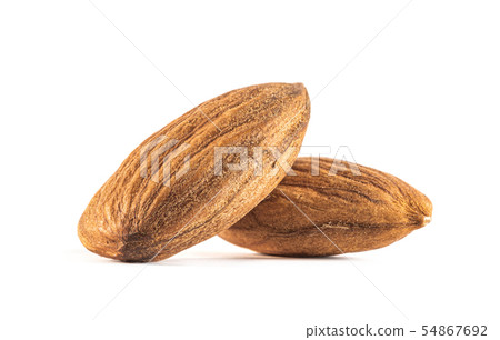 almond seeds isolated on white background 54867692