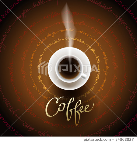 Abstract coffee design 54868827