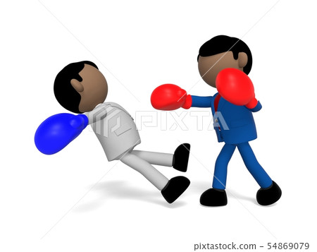 Businessman to do boxing Businessman to do boxing 54869079