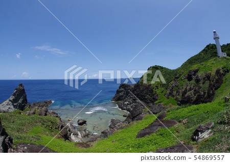 可以看到Okinawa Ogakisaki（Oganzaki）Okanzaki Lighthouse Iriomote Island 54869557
